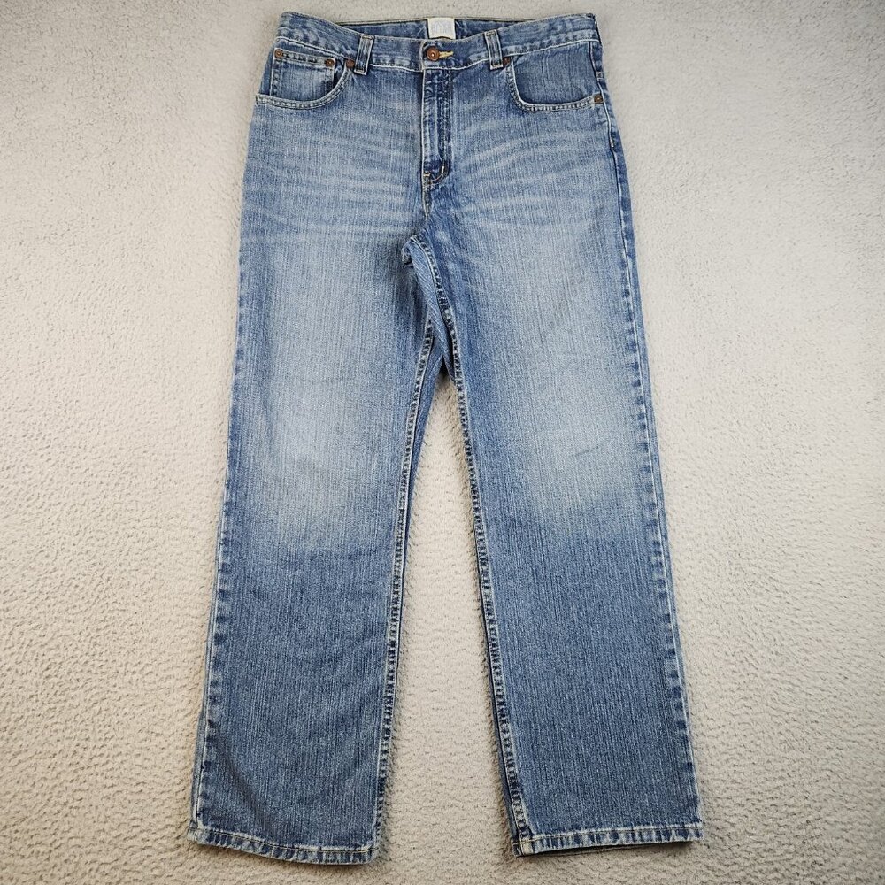 Y2K Boys Relaxed Fit Jeans Boys 18 Husky‎ Straight Faded Adjustable Denim Pants
